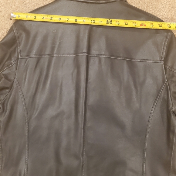 Italy Made Lightly Distressed Leather Jacket - Picture 7 of 9